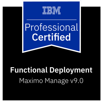 IBM Certified Professional – Functional Deployment, Maximo Manage v9.0