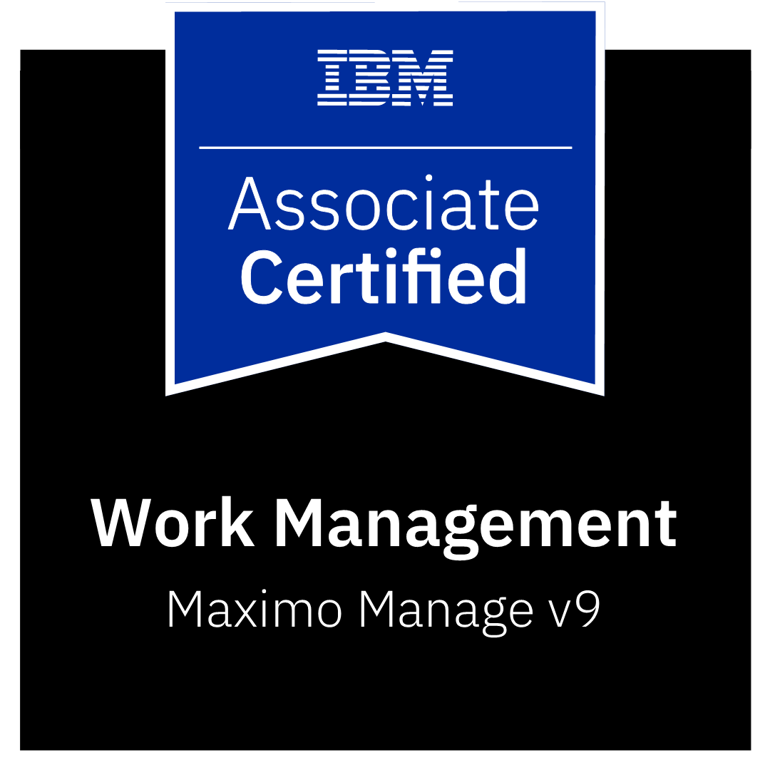IBM Certified Associate – Work Management, Maximo Manage v9